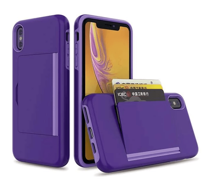 Slim Phone Case with Built-In Card Holder, Dual Layer | Slim Phone Case | Dual Layer Phone Case